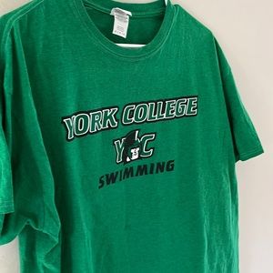 York College swimming t-shirt